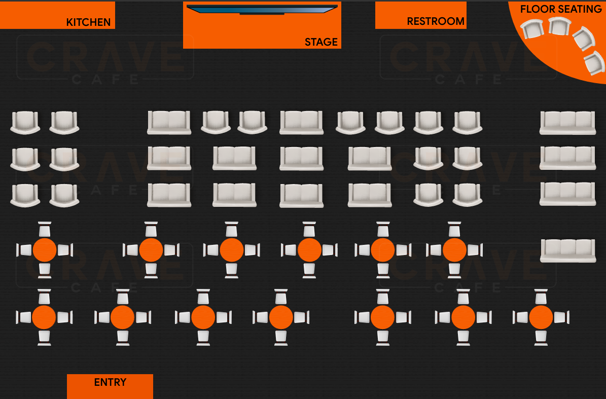 Venue floor map
